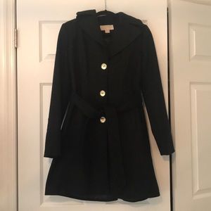 Michael by Michael Kors Wool Trench with Hood